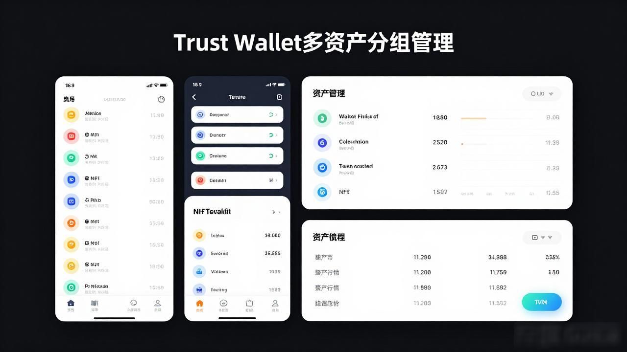 Trust Wallet多资产分组管理，加密钱包不再杂乱无章