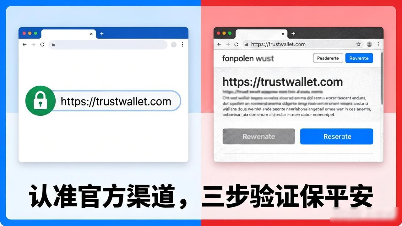 下载Trust Wallet认准官方渠道，三步验证保平安