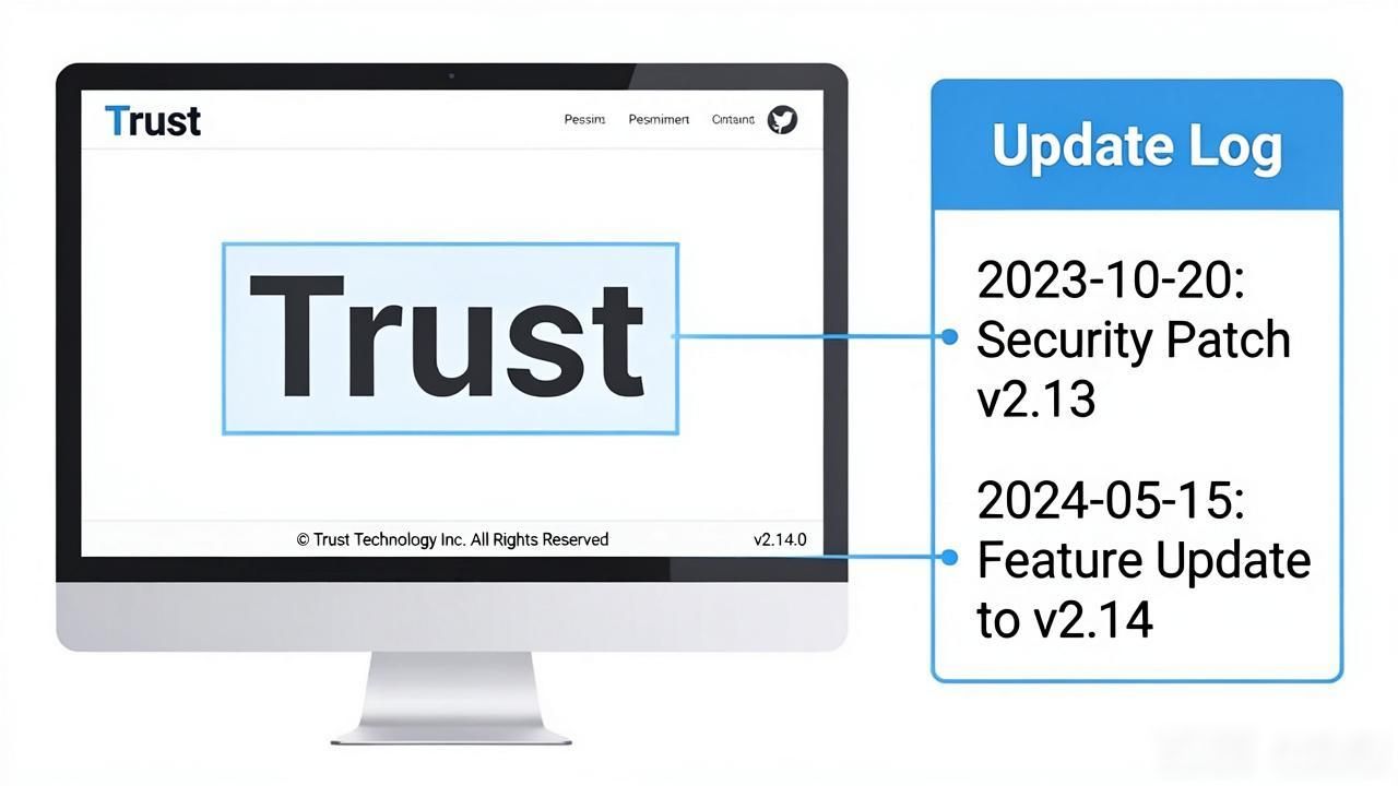 如何确认从Trust官网下载的是最新版？