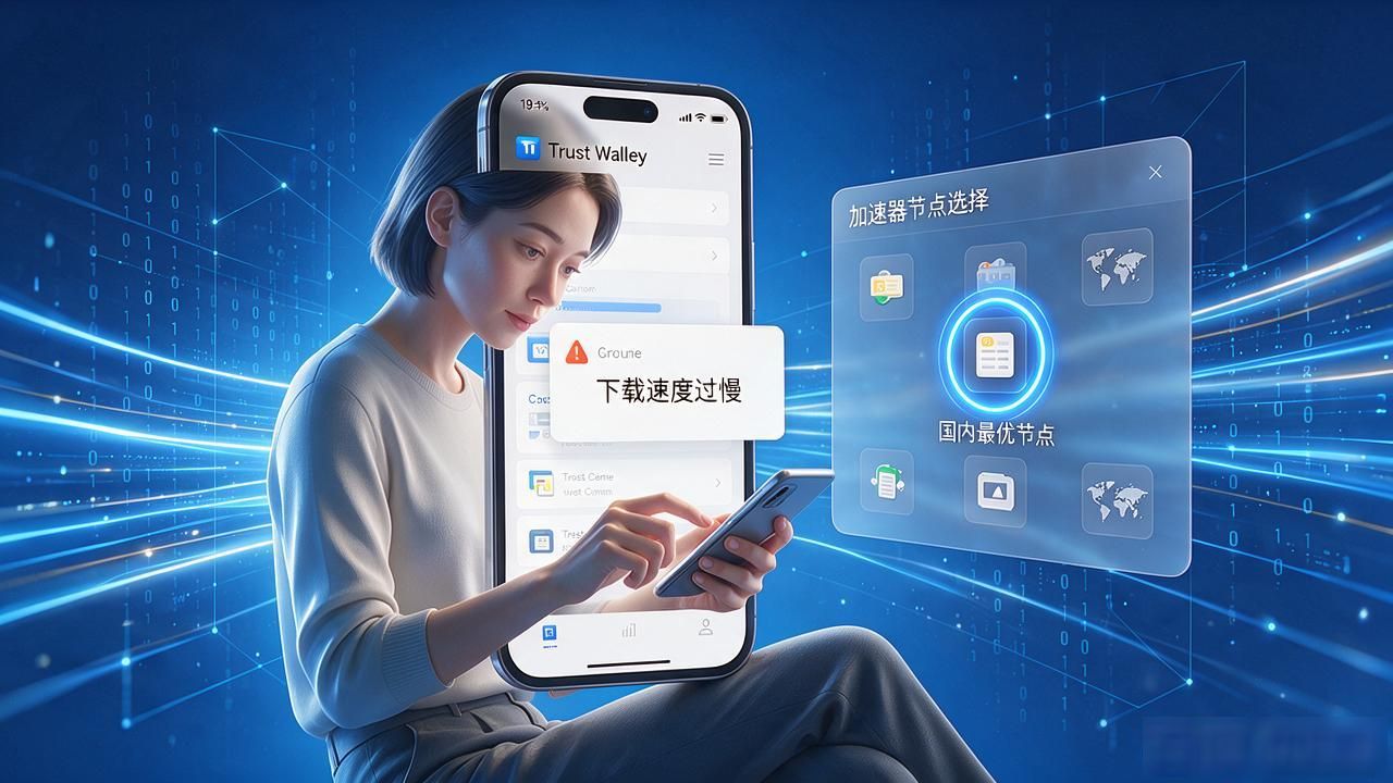 Trust钱包下载慢？选对网络就解决