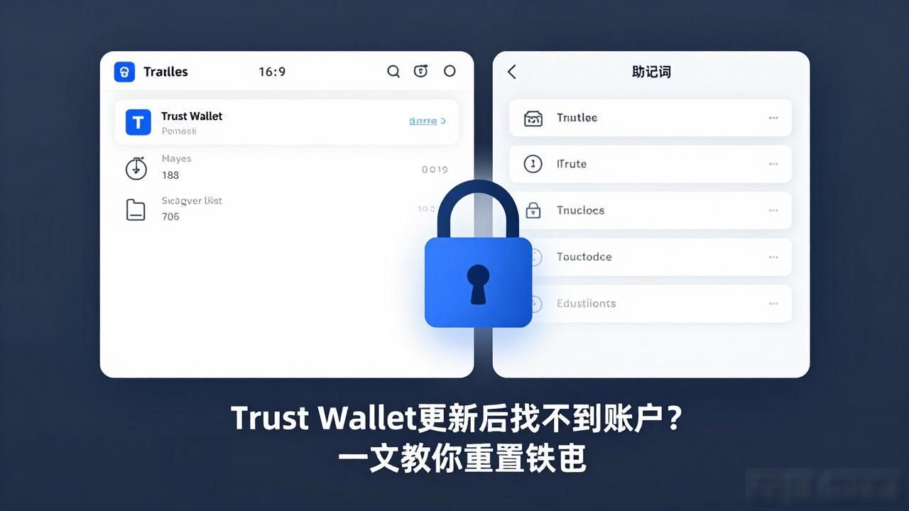 Trust Wallet更新后找不到账户？一文教你重置钱包