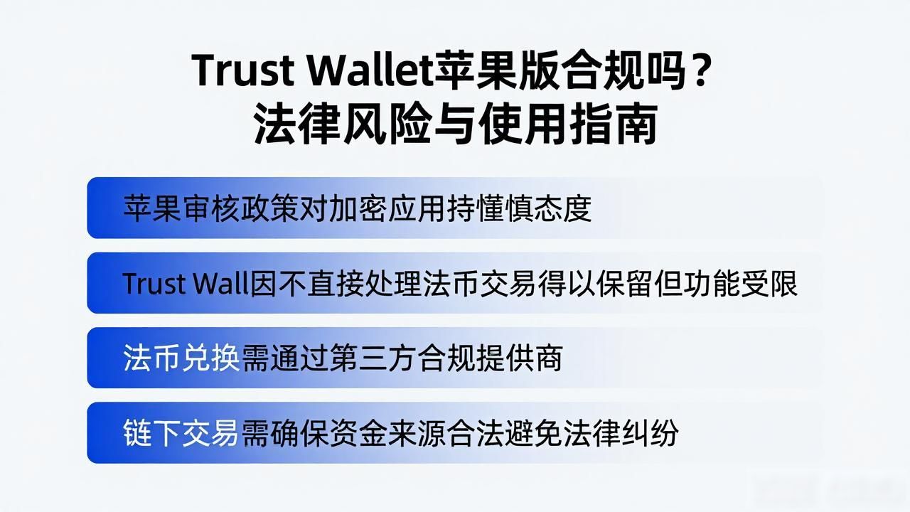 Trust Wallet苹果版合规吗？法律风险与使用指南