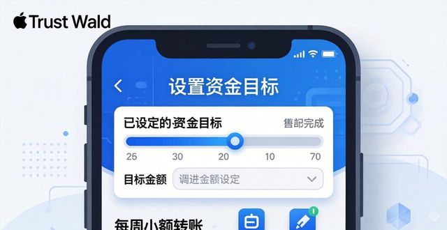 苹果版Trust Wallet设资金目标教程