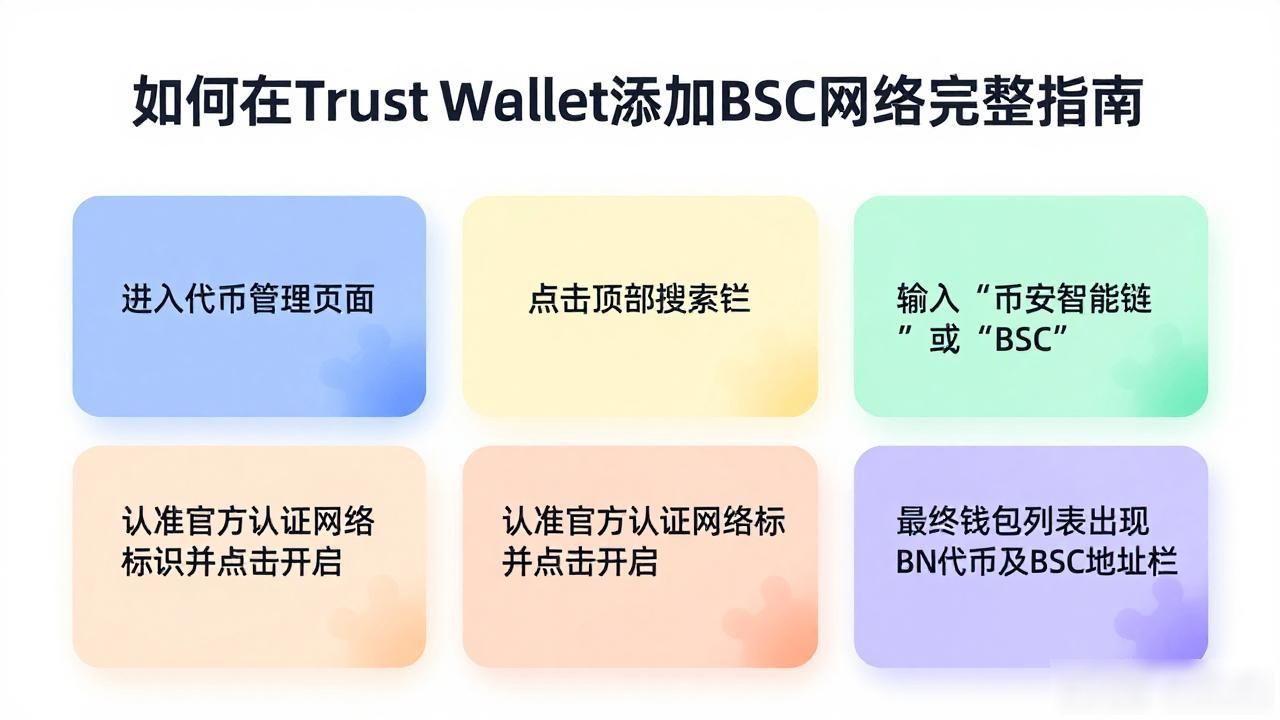 如何在Trust Wallet添加BSC网络完整指南