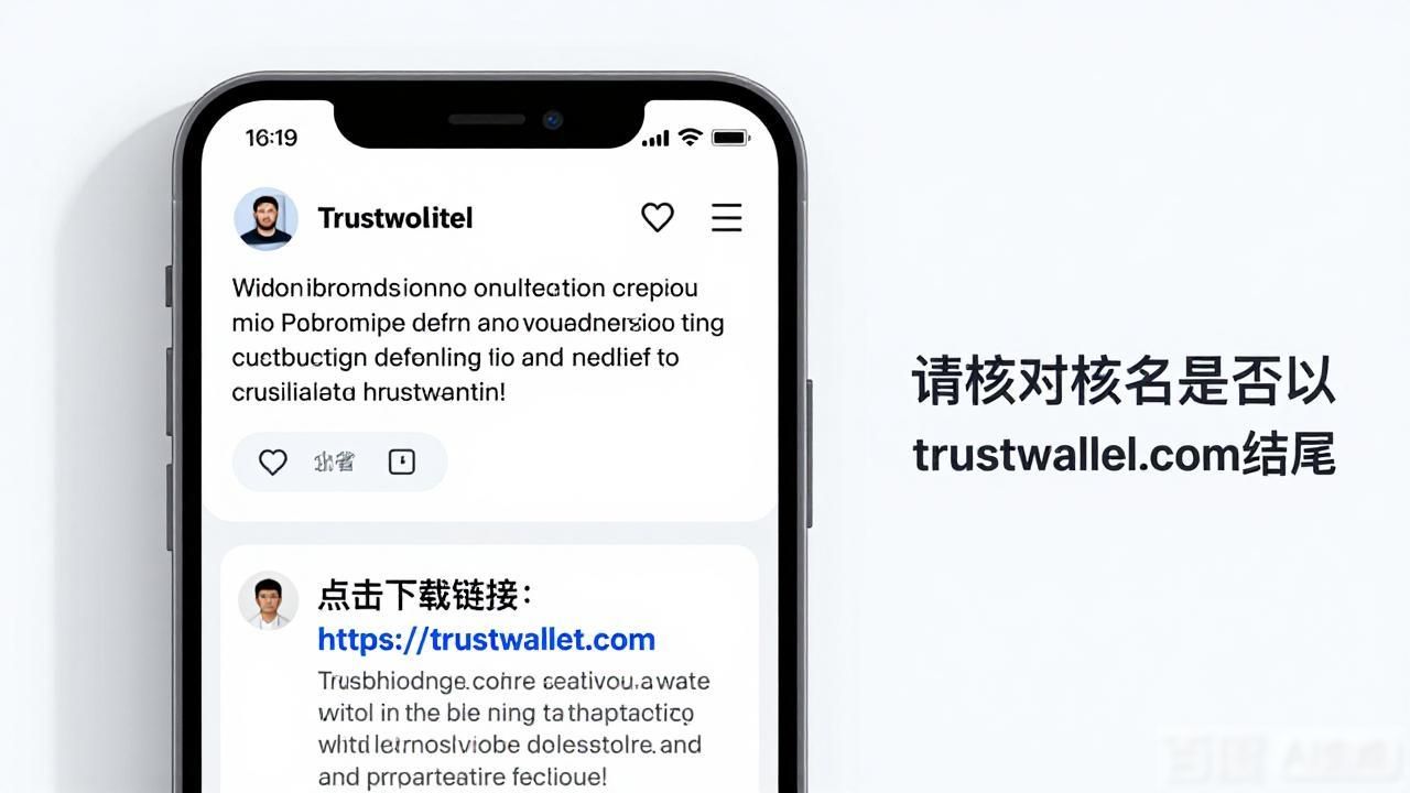在社交媒体上找到Trust钱包的正确下载地址