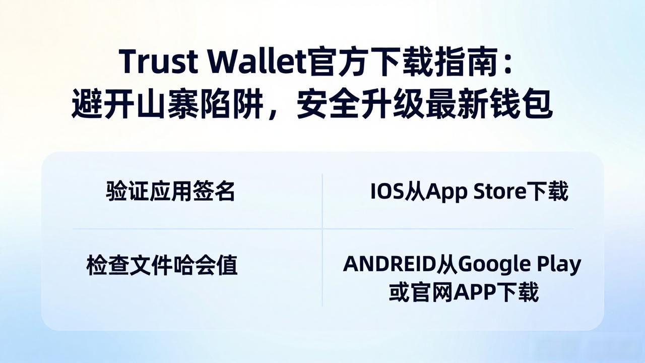 Trust Wallet官方下载指南：避开山寨陷阱，安全升级最新钱包