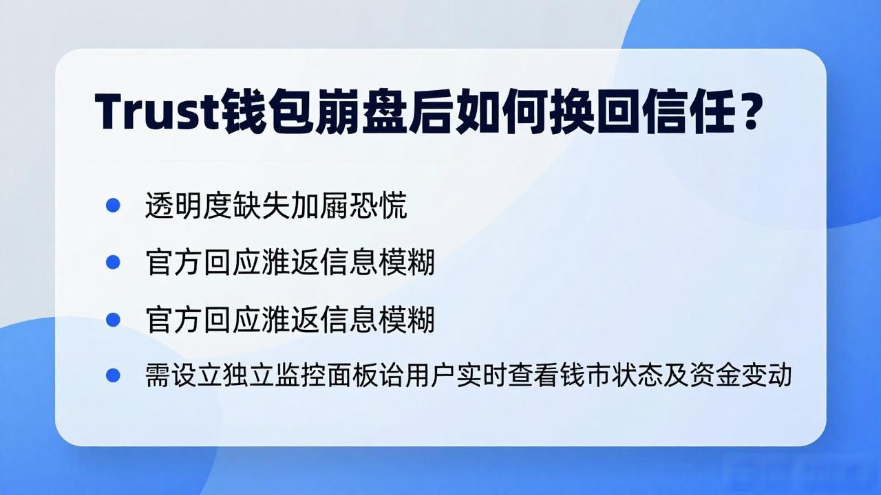 Trust钱包崩盘后如何挽回信任？