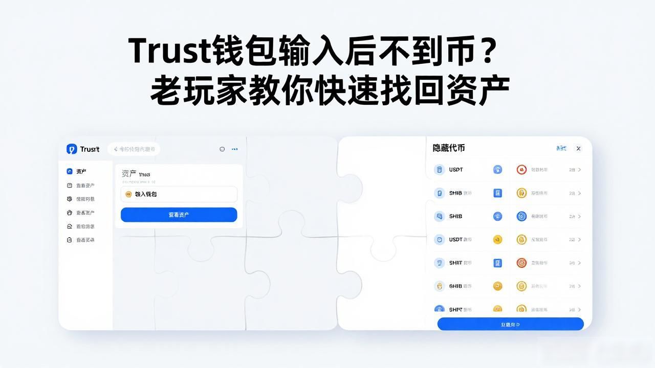 Trust钱包导入后找不到币？老玩家教你快速找回资产
