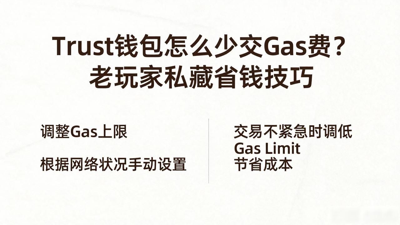 Trust钱包怎么少交Gas费？老玩家私藏省钱技巧
