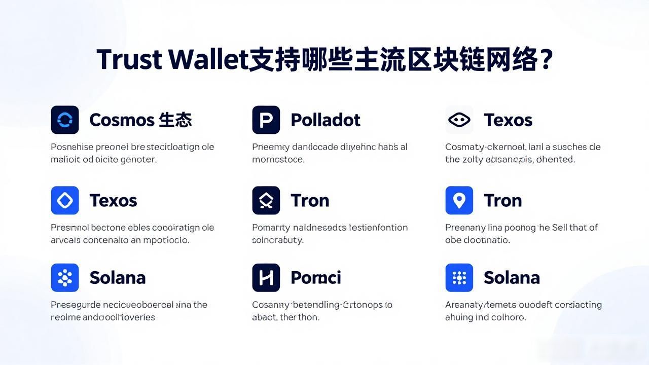Trust Wallet支持哪些主流区块链网络？