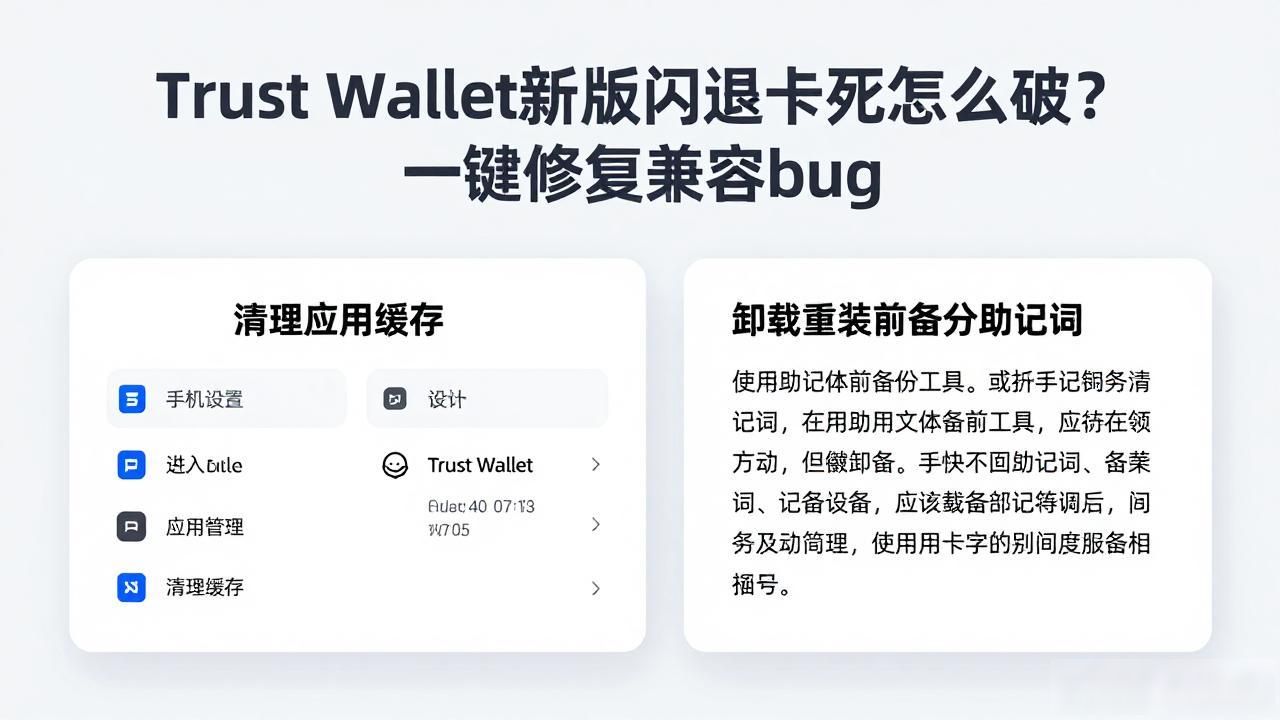 Trust Wallet新版闪退卡死怎么破？一键修复兼容bug
