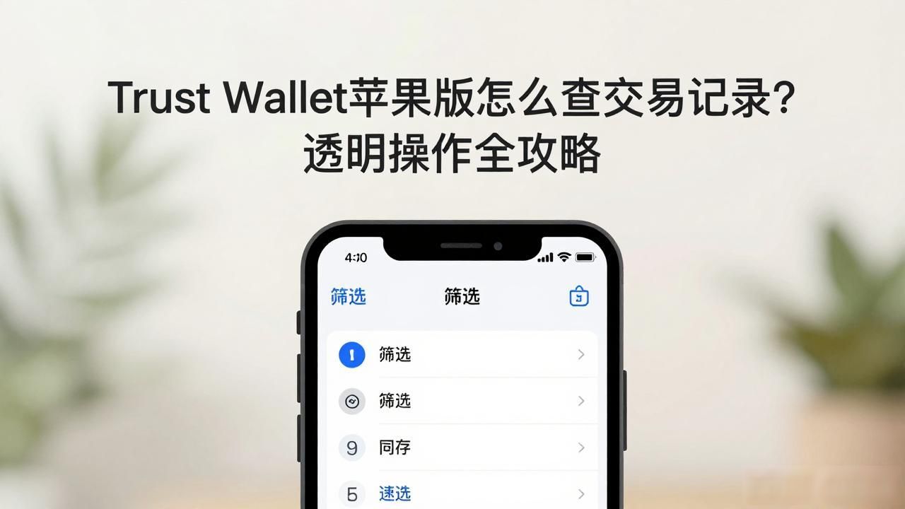 Trust Wallet苹果版怎么查交易记录？透明操作全攻略