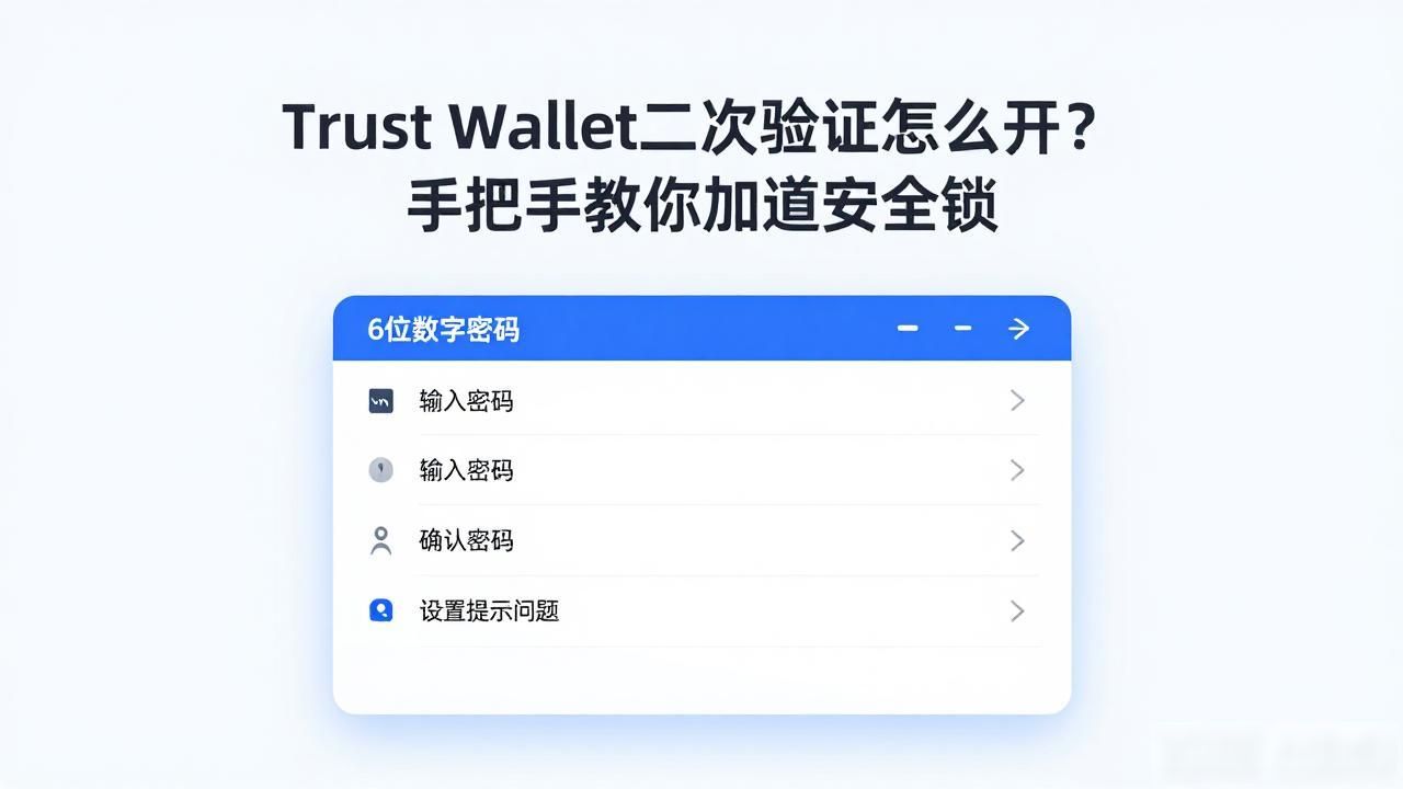 Trust Wallet二次验证怎么开？手把手教你加道安全锁