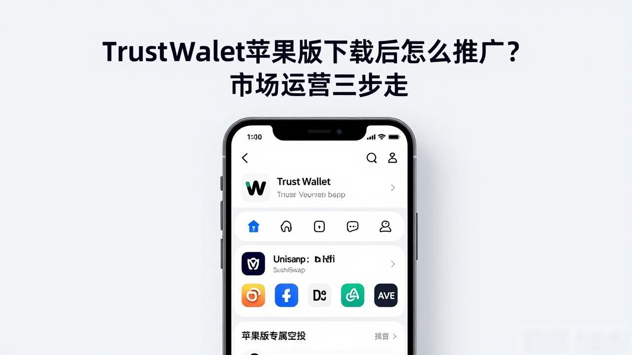 Trust Wallet苹果版下载后怎么推广？市场运营三步走