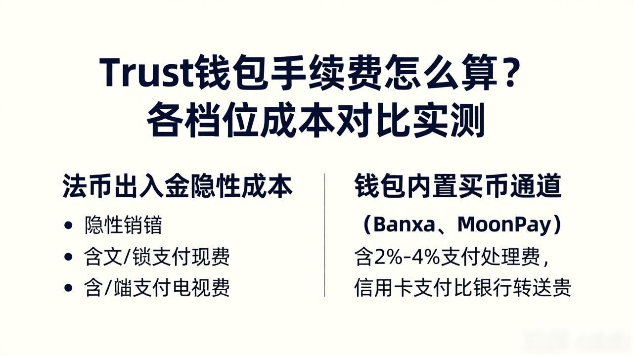 Trust钱包手续费怎么算？各档位成本对比实测